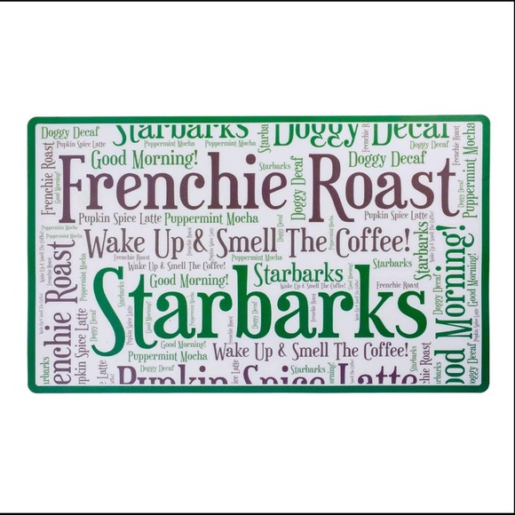 Starbarks Frenchie Roast Placemat 11.5” x 19.0” x 0.08” NEW - Picture 1 of 3
